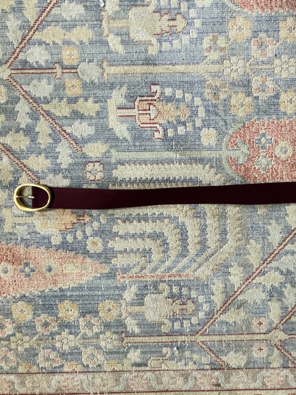 Banana Republic Burgundy Vegan Suede Belt, M - Picture 2 of 4